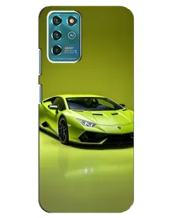 Чехол для ZTE Blade V30 Vita с картинкой «Салатовый Lamborghini Huracan»