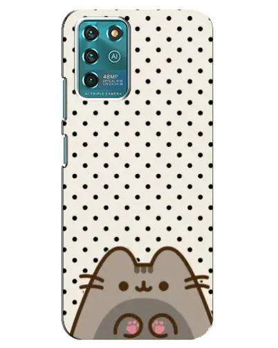 Чехол для ZTE Blade V30 Vita с картинкой «Пушин в горошек»