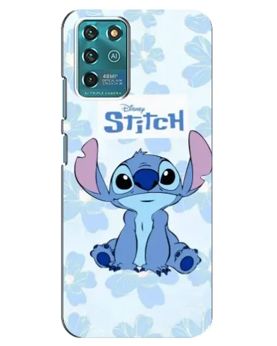 Чохол для ZTE Blade V30 Vita з картинкою «Stitch серед квітів»
