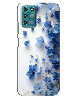 Чохол для ZTE Blade V30 Vita з картинкою «Блакитний квітковий каскад» Чохол для ZTE Blade V30 Vita з картинкою «Блакитний квітковий каскад»