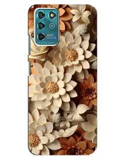 Чохол для ZTE Blade V30 Vita з картинкою «Бежевий флористичний декор» Чохол для ZTE Blade V30 Vita з картинкою «Бежевий флористичний декор»