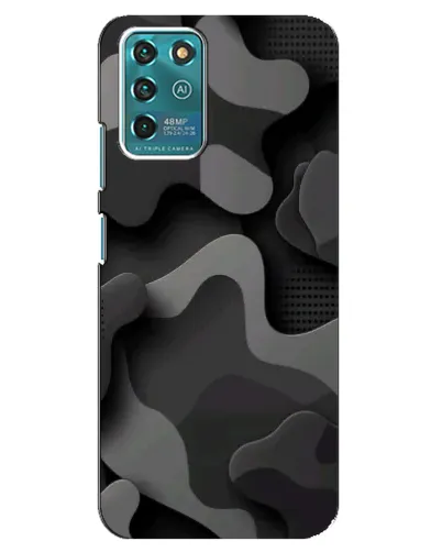 Чехол для ZTE Blade V30 Vita с картинкой «Темный абстрактный камуфляж»