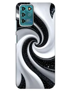 Чехол для ZTE Blade V30 Vita с картинкой «Черно-белая спираль»