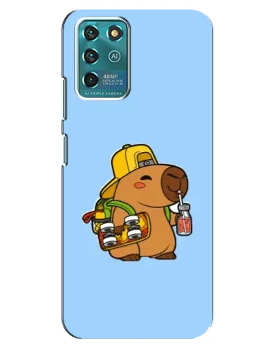 Чехол для ZTE Blade V30 Vita с картинкой «Капибара на скейте» Чехол для ZTE Blade V30 Vita с картинкой «Капибара на скейте»