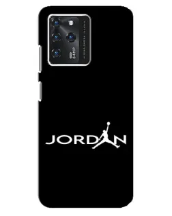 Чехол для ZTE Blade V30 с картинкой «Jordan White Logo»