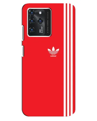 Чехол для ZTE Blade V30 с картинкой «Красный минимализм Adidas»
