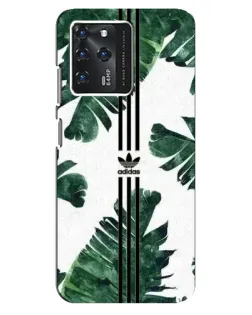 Чехол для ZTE Blade V30 с картинкой «Пальмовые листья адидас»