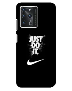 Чехол для ZTE Blade V30 с картинкой «Текстовый принт Nike»