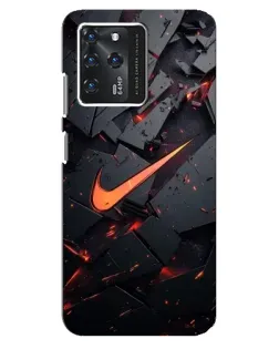 Чехол для ZTE Blade V30 с картинкой «Nike — эффект разломов»