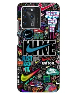 Чехол для ZTE Blade V30 с картинкой «Яркий коллаж Nike»