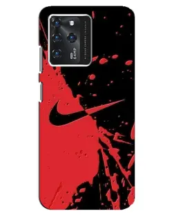 Чехол для ZTE Blade V30 с картинкой «Красные брызги Nike»