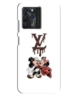 Чехол для ZTE Blade V30 с картинкой «LV и Микки Маус»