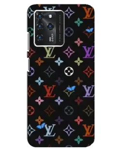 Чехол для ZTE Blade V30 с картинкой «Цветная монограмма LV»