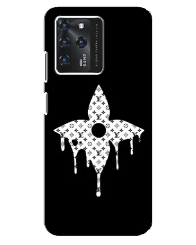 Чехол для ZTE Blade V30 с картинкой «Цветочная монограмма»