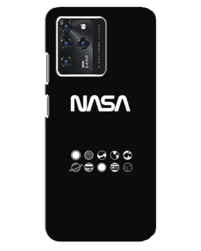 Чехол для ZTE Blade V30 с картинкой «NASA — технический принт»