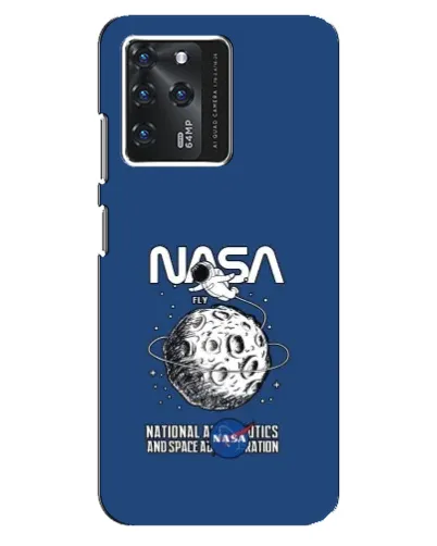 Чехол для ZTE Blade V30 с картинкой «NASA — лунная миссия»