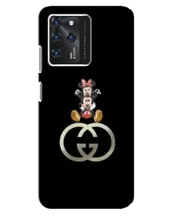 Чехол для ZTE Blade V30 с картинкой «Минни Маус на лого»