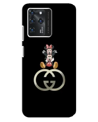 Чехол для ZTE Blade V30 с картинкой «Минни Маус на лого»