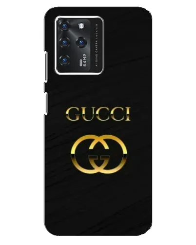 Чехол для ZTE Blade V30 с картинкой «Золотой логотип Gucci»