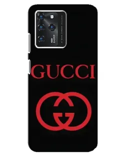 Чехол для ZTE Blade V30 с картинкой «Gucci — красный логотип»