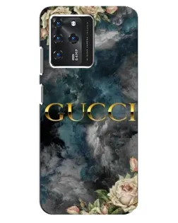 Чехол для ZTE Blade V30 с картинкой «Абстрактные цветы Gucci»