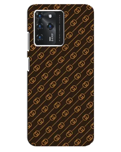 Чехол для ZTE Blade V30 с картинкой «Gucci — золотые диагонали»