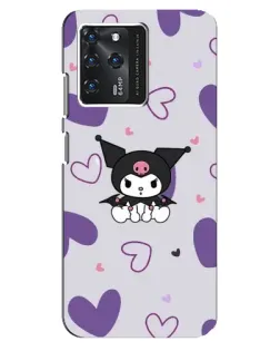 Чохол для ZTE Blade V30 з картинкою «Kuromi та лавандові серця»