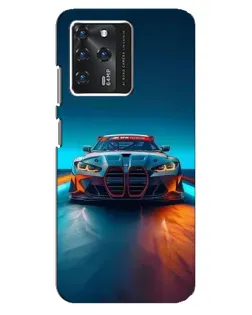Чехол для ZTE Blade V30 с картинкой «BMW — огни неона»