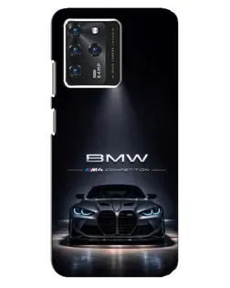 Чехол для ZTE Blade V30 с картинкой «BMW сквозь ночной город»