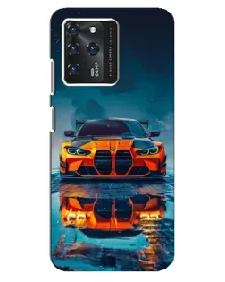 Чехол для ZTE Blade V30 с картинкой «BMW — золотая эмблема»