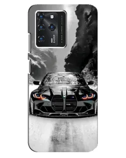 Чехол для ZTE Blade V30 с картинкой «BMW — акварельный дрифт»