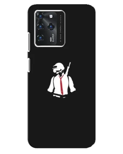 Чохол для ZTE Blade V30 з картинкою «PUBG — силует воїна»