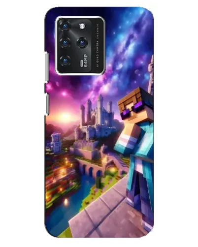 Чехол для ZTE Blade V30 с картинкой «Стив и космос»