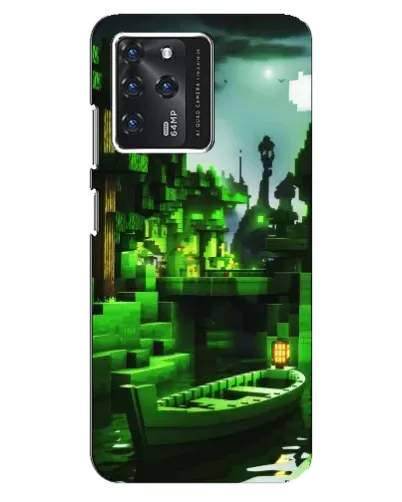 Чехол для ZTE Blade V30 с картинкой «Minecraft лесной пейзаж»