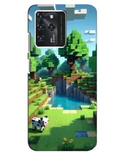 Чехол для ZTE Blade V30 с картинкой «Minecraft летний день»