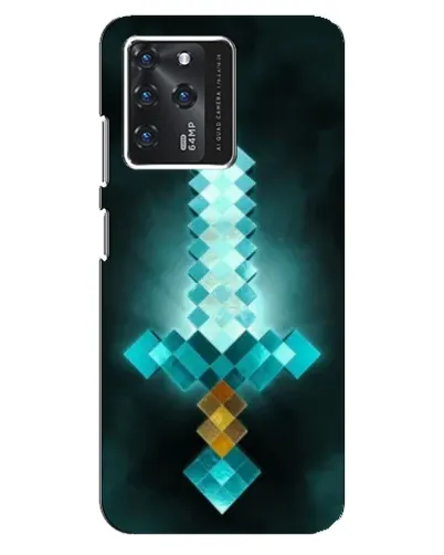 Чехол для ZTE Blade V30 с картинкой «Алмазный меч неон»
