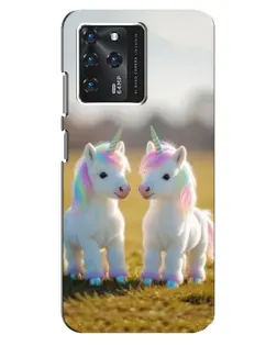 Чехол для ZTE Blade V30 с картинкой «Пара единорогов»