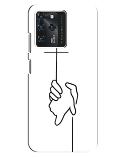 Чохол для ZTE Blade V30 з картинкою «Рука тримає» Чохол для ZTE Blade V30 з картинкою «Рука тримає»