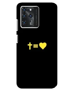 Чохол для ZTE Blade V30 з картинкою «Серце та Хрест»