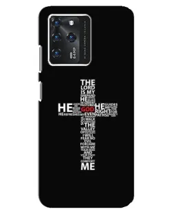 Чехол для ZTE Blade V30 с картинкой «Текстовый крест»