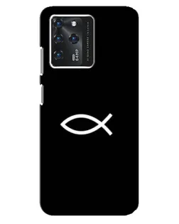 Чехол для ZTE Blade V30 с картинкой «Символ рыбы Jesus»