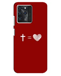 Чехол для ZTE Blade V30 с картинкой «Уравнение любви»