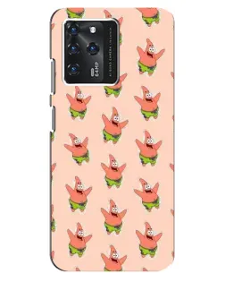 Чехол для ZTE Blade V30 с картинкой «Патрик Стар паттерн»