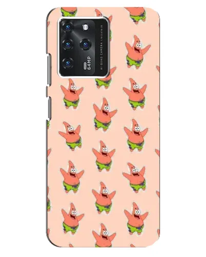 Чехол для ZTE Blade V30 с картинкой «Патрик Стар паттерн»