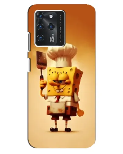 Чехол для ZTE Blade V30 с картинкой «Губка Боб повар»