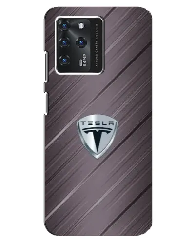 Чехол для ZTE Blade V30 с картинкой «Металлическая текстура Tesla»