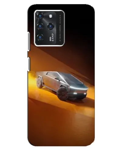 Чехол для ZTE Blade V30 с картинкой «Cybertruck в пустыне»
