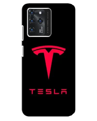 Чехол для ZTE Blade V30 с картинкой «Tesla Red Logo»