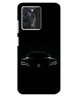 Чехол для ZTE Blade V30 с картинкой «Mercedes — силуэт авто»