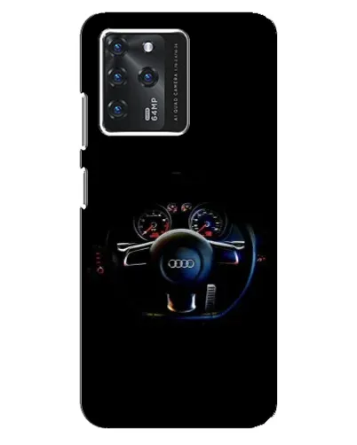 Чехол для ZTE Blade V30 с картинкой «Салон Audi — руль»